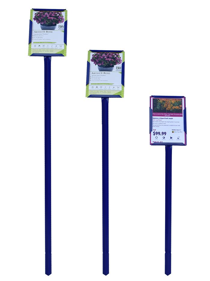 COLMET Blue Stake Sign Holder with 5
