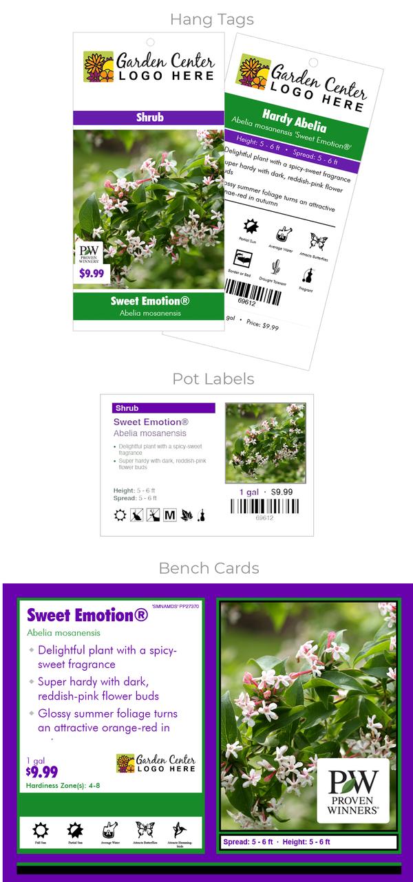 Pot Label, Bench Card and Hang Tags