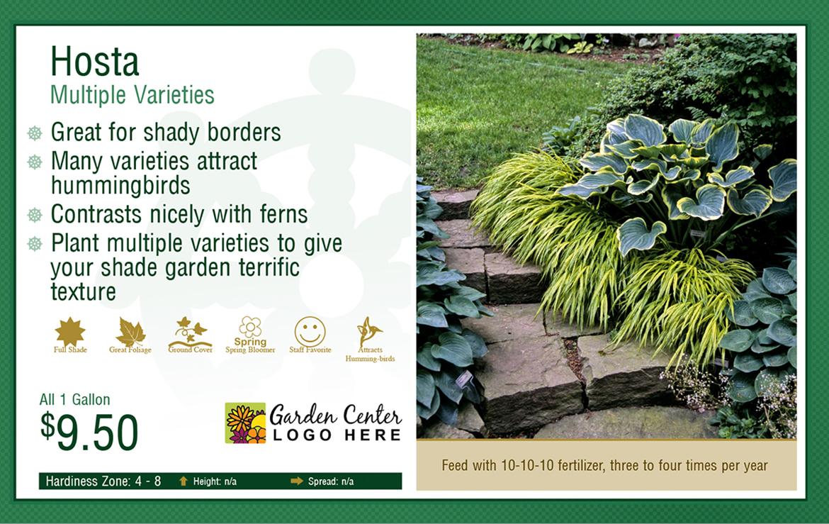 Save space, time and money with 'Multiple Varieties' bench cards