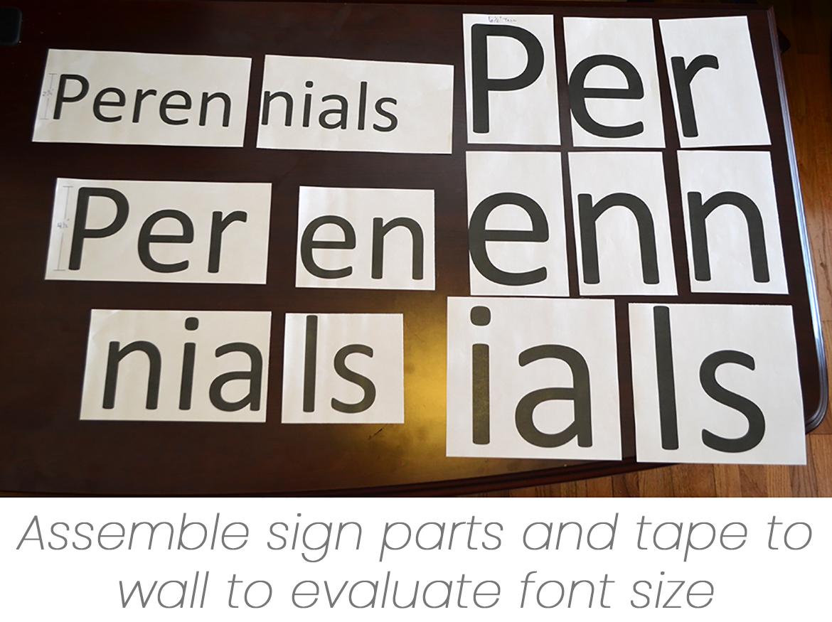 Sign Tip: Make sure sign is easily read from a distance