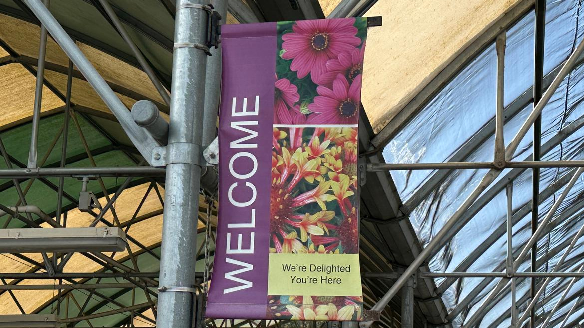 This vinyl banner has been in partial sun for more than 6 years and is still going strong!