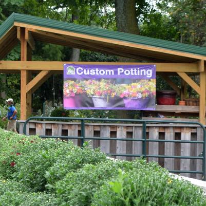 'Custom Potting' Custom Vinyl Banner