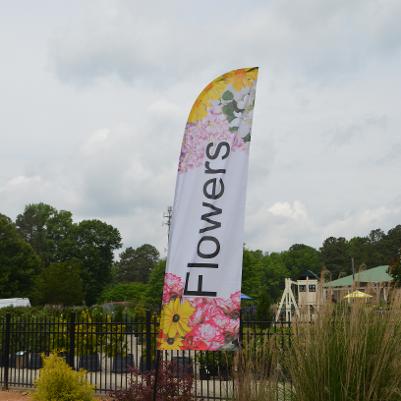 Flowers Feather Flag