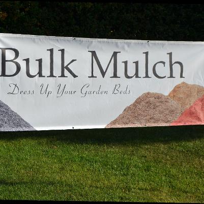 8' x 3' Mesh BULK MULCH Banner