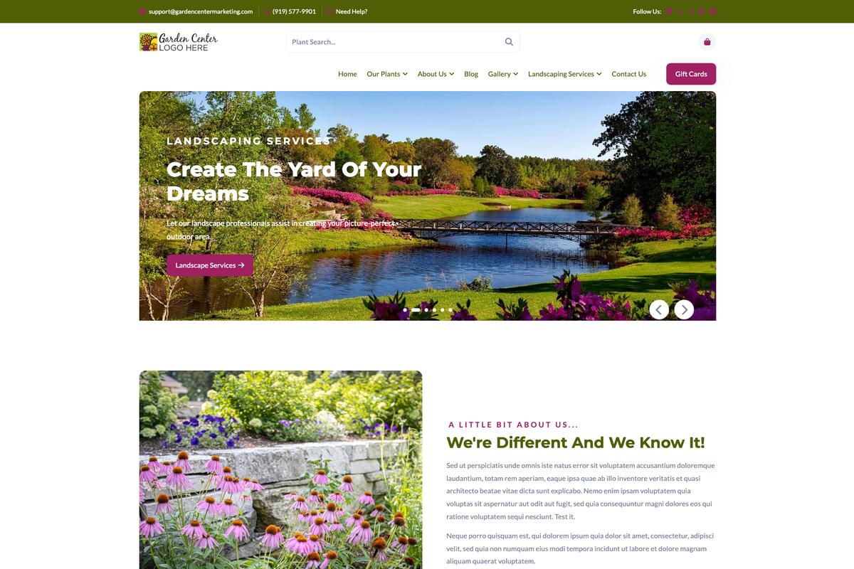IGC QuickSite Home Page Options