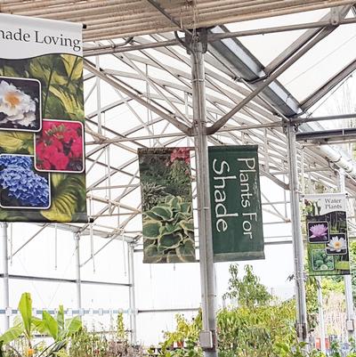 18x36 Vinyl Banners in Greenhouse