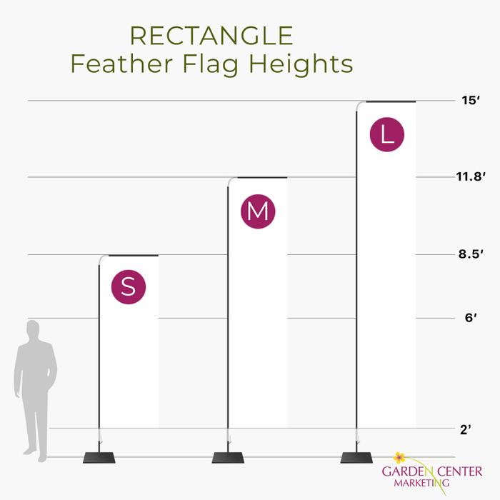 Mums Feather Flag - Rectangle