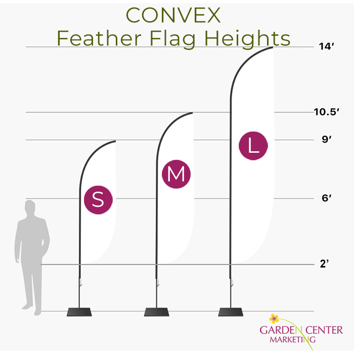 Plant Sale Feather Flag - Convex