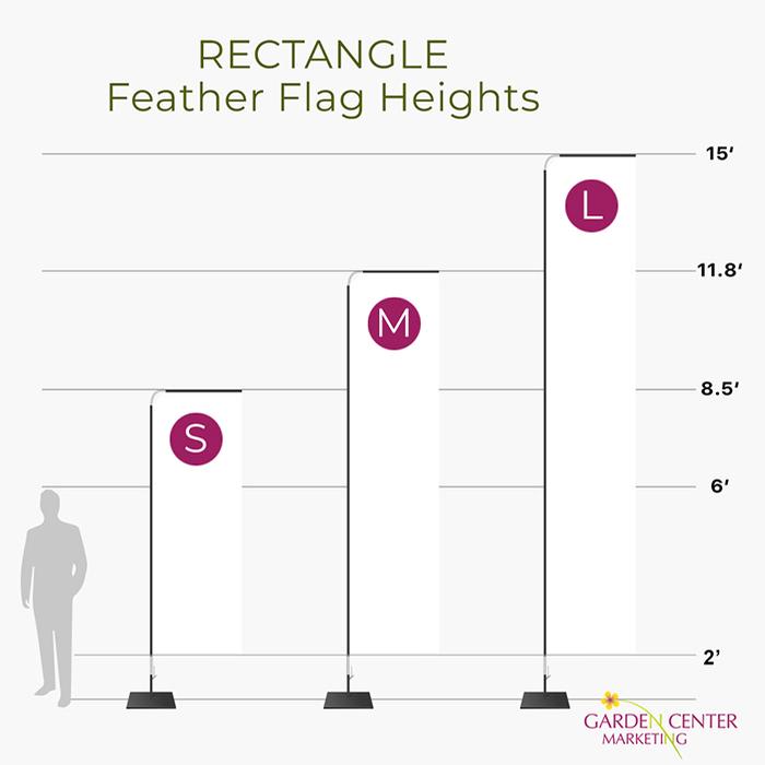 Annuals Feather Flag - Rectangle