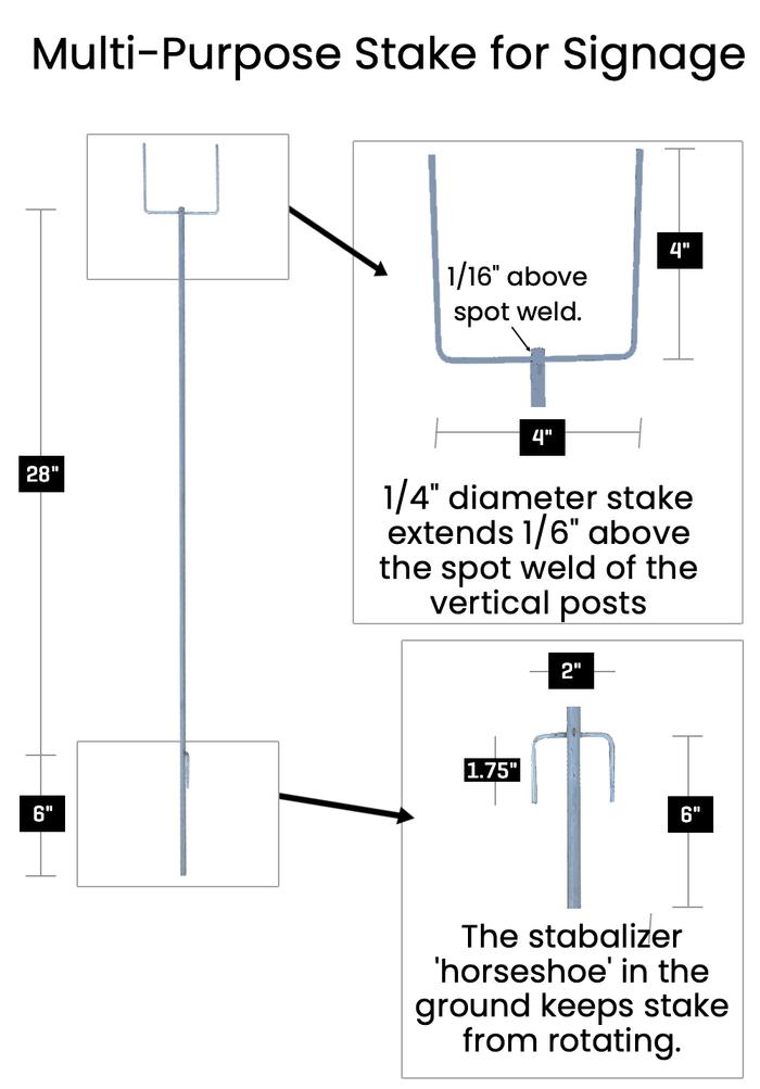 Multi-Purpose Stake™ for Signage