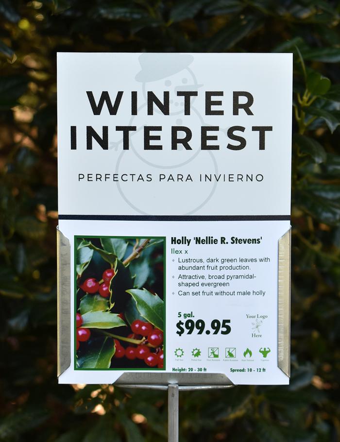 Sign Topper: Winter Interest / Cold Tolerant