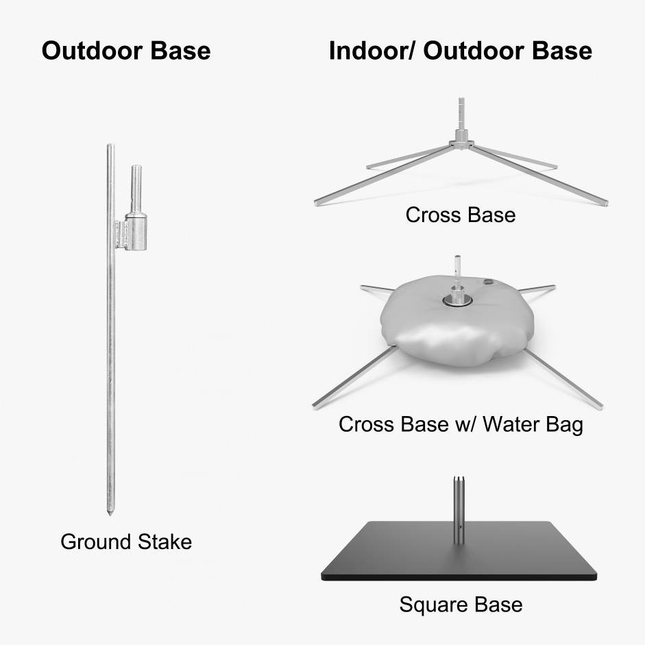 Locally Grown Feather Flag - Convex
