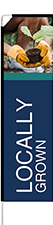 Locally Grown Feather Flag - Rectangle