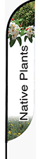 Native Plants Feather Flag - Convex