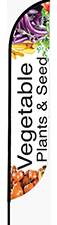 Vegetable Plants & Seed Feather Flag - Convex