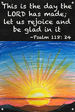 Psalm 118:24 The Day The Lord Made 24x36 - Chalkboard