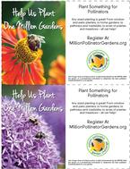 Pollinator Garden 7x5 Bench Cards