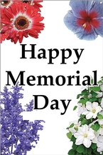Happy Memorial Day 24x36 - Traditional