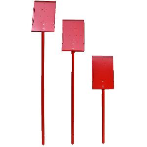 Red Stake Sign Holder with 7