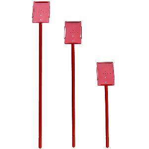 COLMET Red Stake Sign Holder with 5