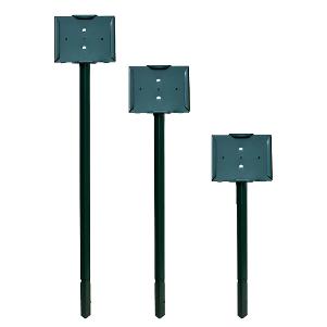 Green Stake Sign Holder with 5