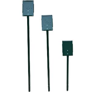 Green Stake Sign Holder with 5