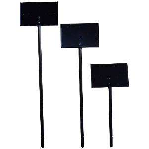 COLMET Black Stake Sign Holder with 11x7 Faceplate