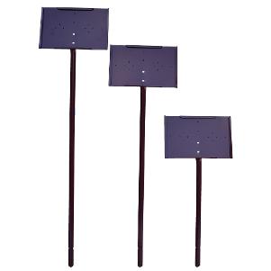 Brown Stake Sign Holder with 11
