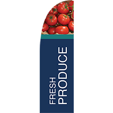 Fresh Produce Feather Flag-Bold