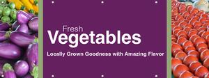 Fresh Vegetables 8ft x 3ft - Bold