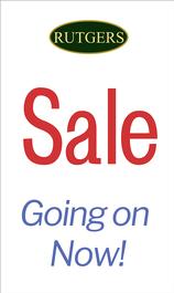 Rutgers Nursery Plant Sale Sign