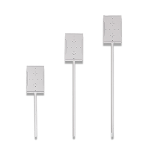 COLMET White Stake Sign Holder with 7