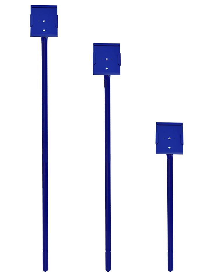 Blue Stake Sign Holder with 4