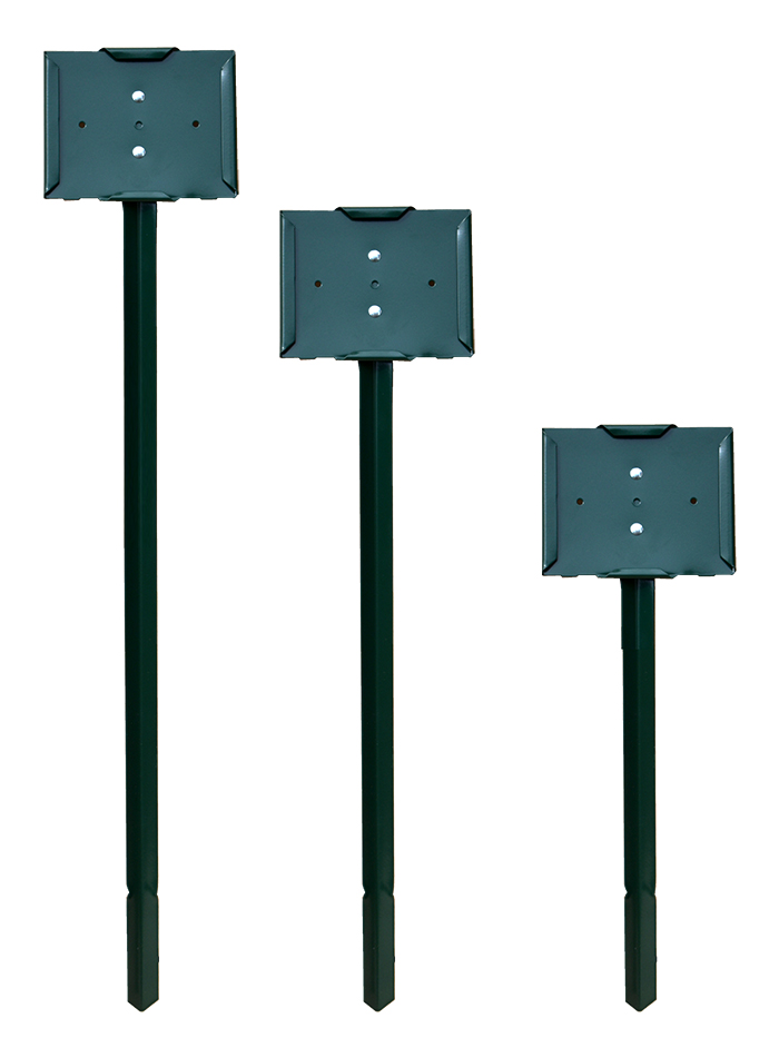 COLMET Green Stake Sign Holder with 5