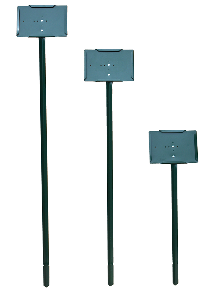 COLMET Green Stake Sign Holder with 7